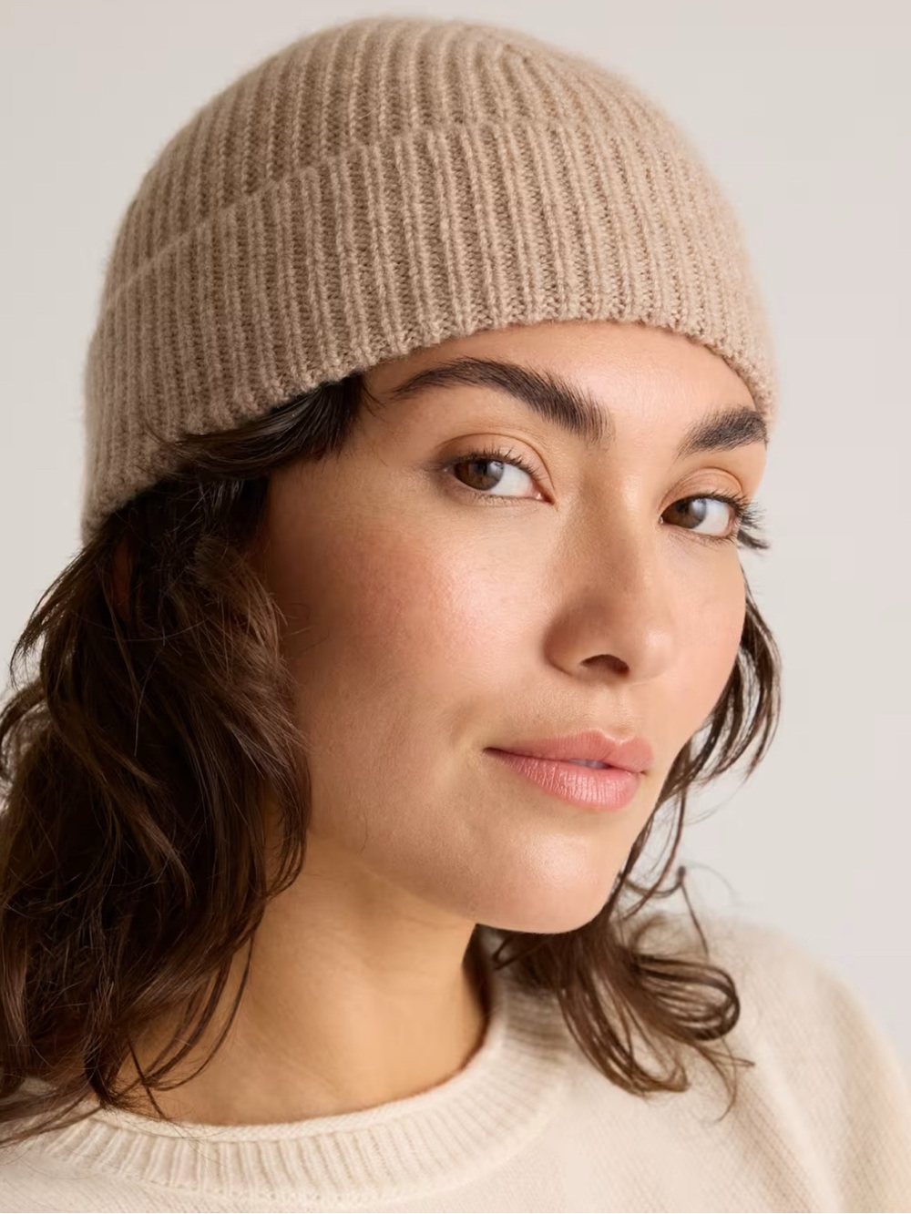 Quince Mongolian Cashmere Ribbed Beanie